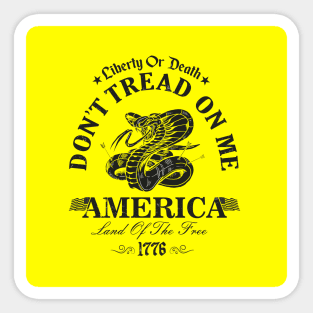 don't tread on me Sticker